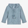 Paloma De La O Blue Knitted Hooded Sweater