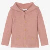 Paloma De La O Pink Hooded Knit Cardigan