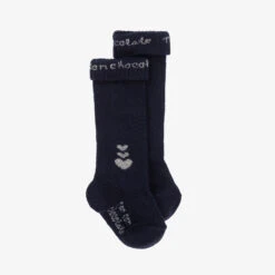 Pan Con Chocolate Girls Navy Blue Cotton Socks