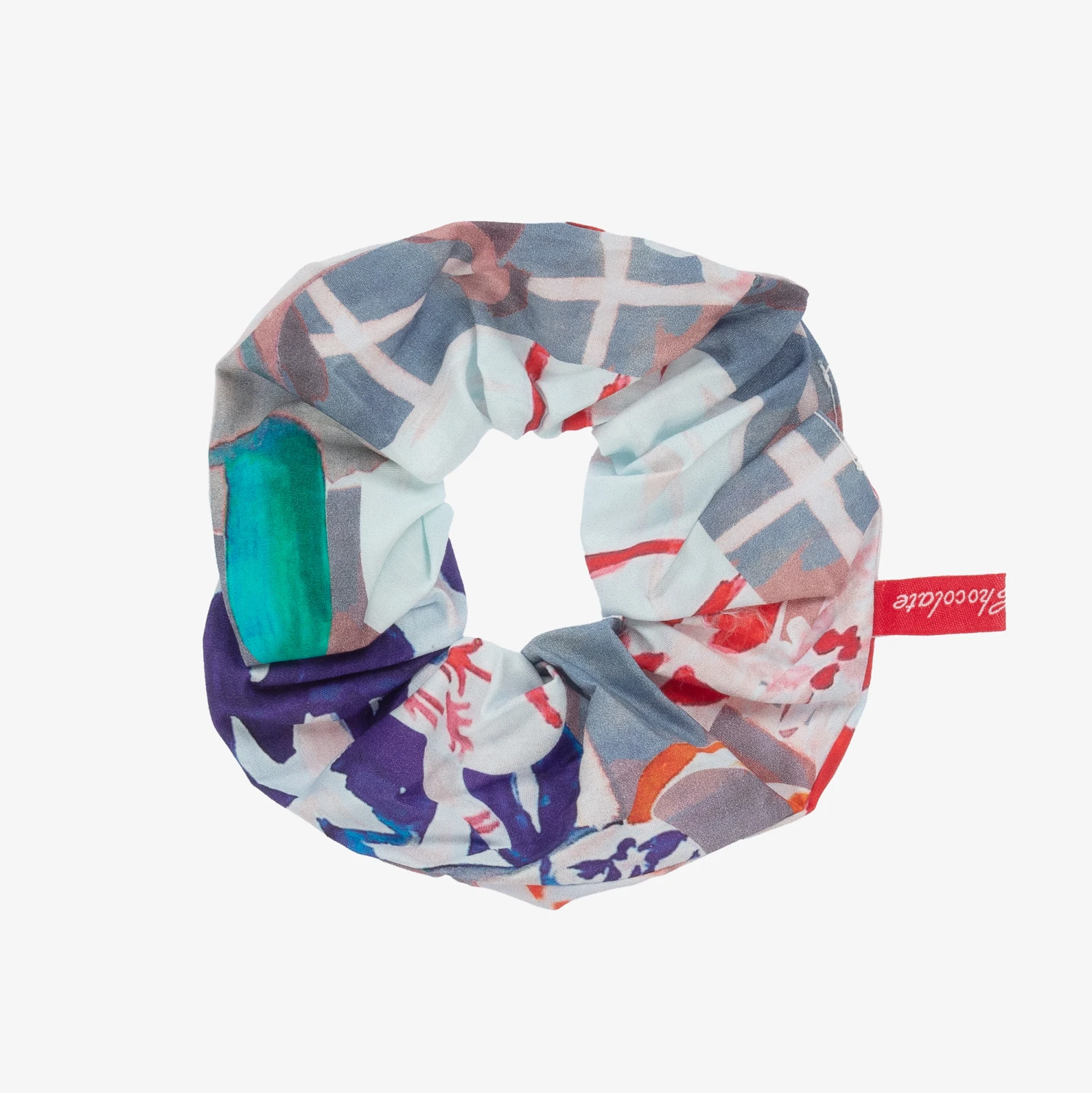 Pan Con Chocolate Girls Pink & Blue Cotton Hair Elastic 2 Pan Con Chocolate Girls Pink & Blue Cotton Hair Elastic - Image 2