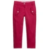 Pan Con Chocolate Girls Pink Cotton Trousers