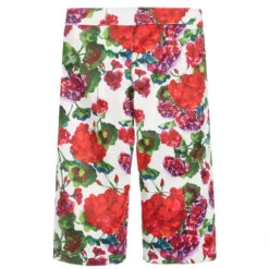 Pan Con Chocolate White & Red Floral Culottes -Deals Whimsy Collection Store pan con chocolate white red floral culottes 285501 c27da5deabe955e0e75ece633216fbcb7a285b35