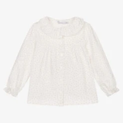 Patachou Girls Ivory Cotton Blouse