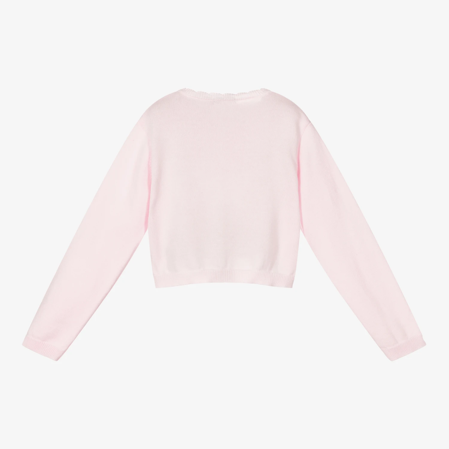 Patachou Girls Pink Cotton Cardigan 2 Patachou Girls Pink Cotton Cardigan - Image 2