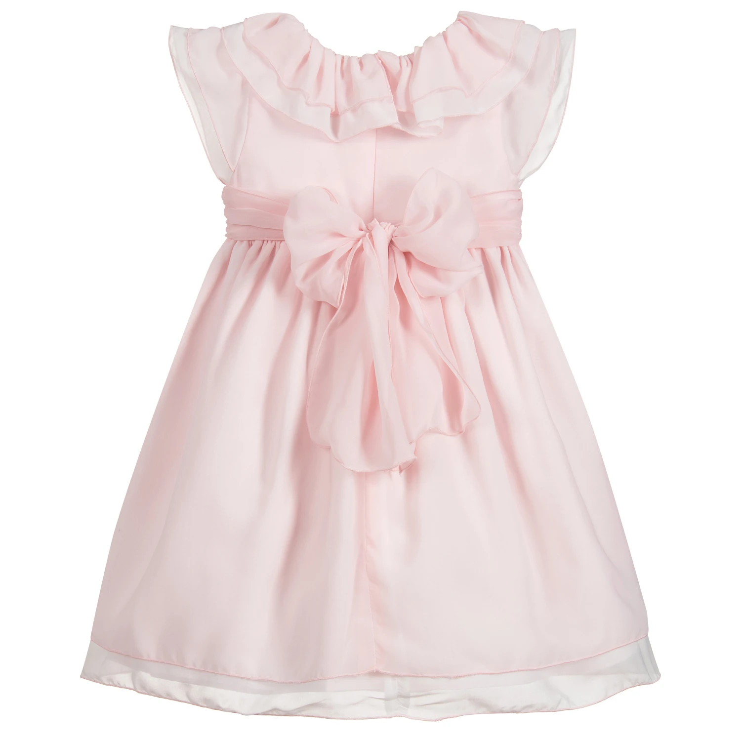 Patachou Girls Pink Ruffle Dress 3 Patachou Girls Pink Ruffle Dress - Image 3