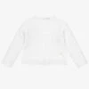 Patachou Girls White Cotton Knit Jumper