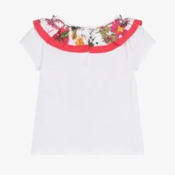 Patachou Girls White Cotton Ruffle T-Shirt -Deals Whimsy Collection Store patachou girls white cotton ruffle t shirt 493093 7fef5ae8240224abfc0973f52fed0b635c832d73
