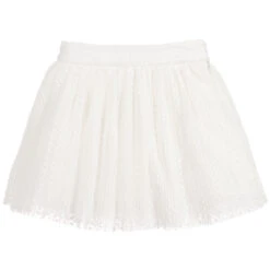 Patachou Girls White Tulle Skirt