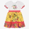 Patachou Girls Yellow Botanical Cotton Dress