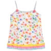 Paté De Sable Girls Ivory Floral Beach Dress