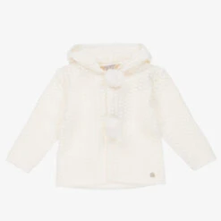 Paz Rodriguez Ivory Knitted Pram Coat