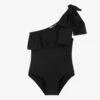 Phi Clothing Black One-Shoulder Swimsuit