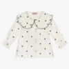 Phi Clothing Girls Ivory Cotton Blouse