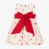 Phi Clothing Girls Pink Cotton Heart Dress