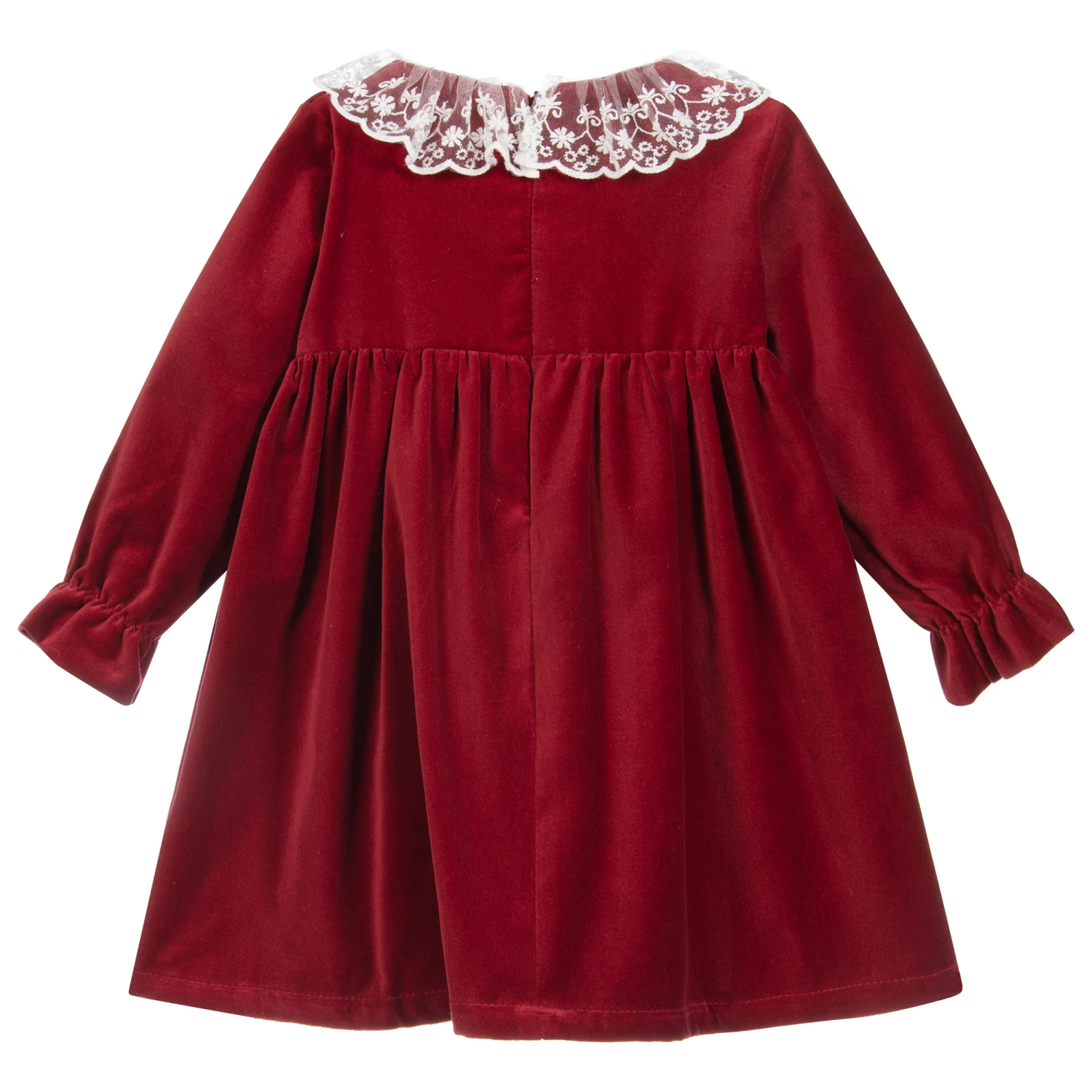 Phi Clothing Girls Red Velvet Dress 2 Phi Clothing Girls Red Velvet Dress - Image 2