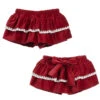 Phi Clothing Girls Red Velvet Skort