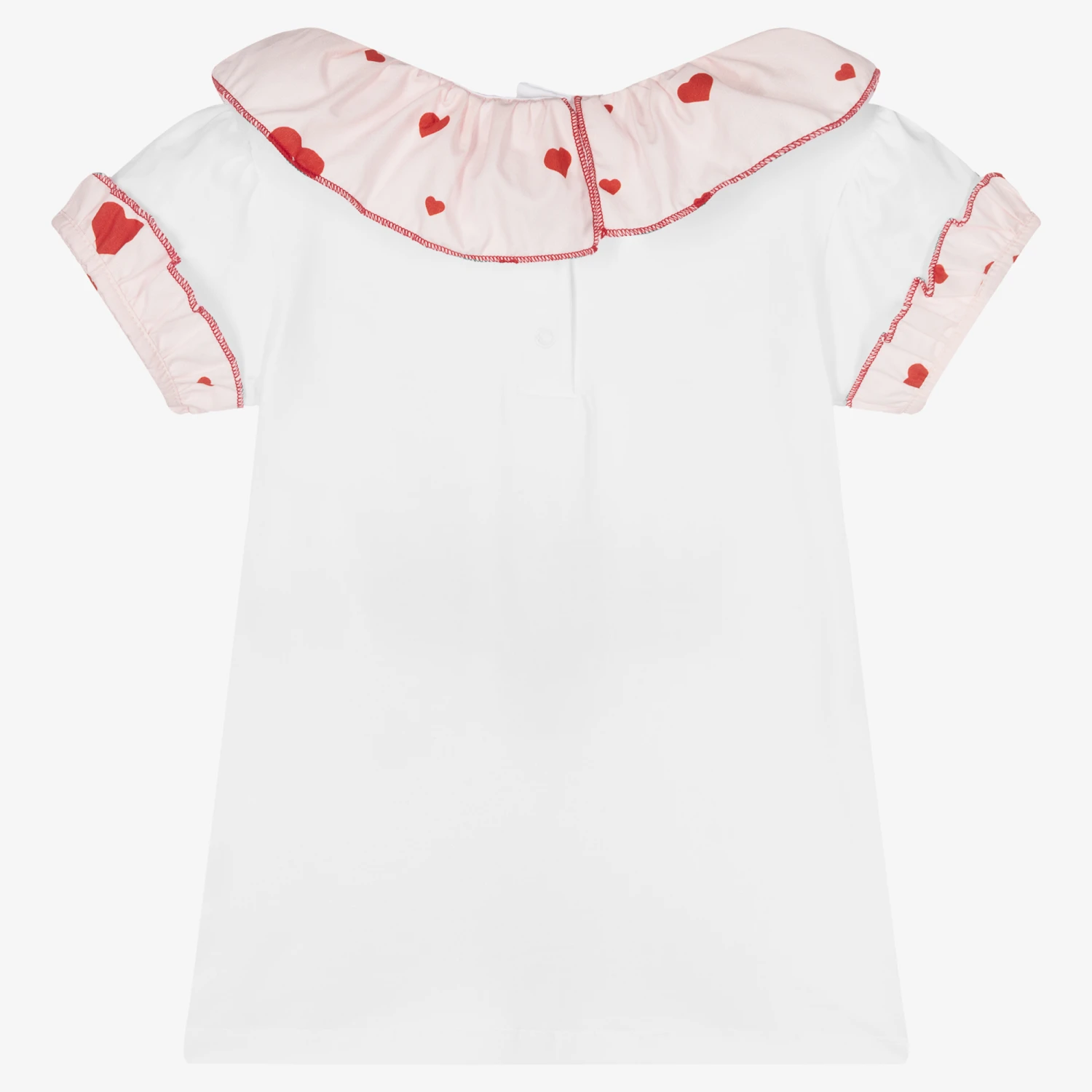 Phi Clothing Girls White Ruffle T-Shirt 2 Phi Clothing Girls White Ruffle T-Shirt - Image 2