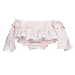 Phi Clothing Pink Rainbows Bloomer Shorts