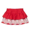 Phi Clothing Red Cotton Skort