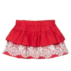 Phi Clothing Red Cotton Skort