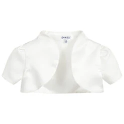 Piccola Ludo Girls Ivory Satin Bolero
