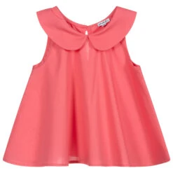 Piccola Ludo Girls Pink Cotton Blouse