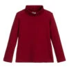 Piccola Ludo Girls Red Funnel Neck Top