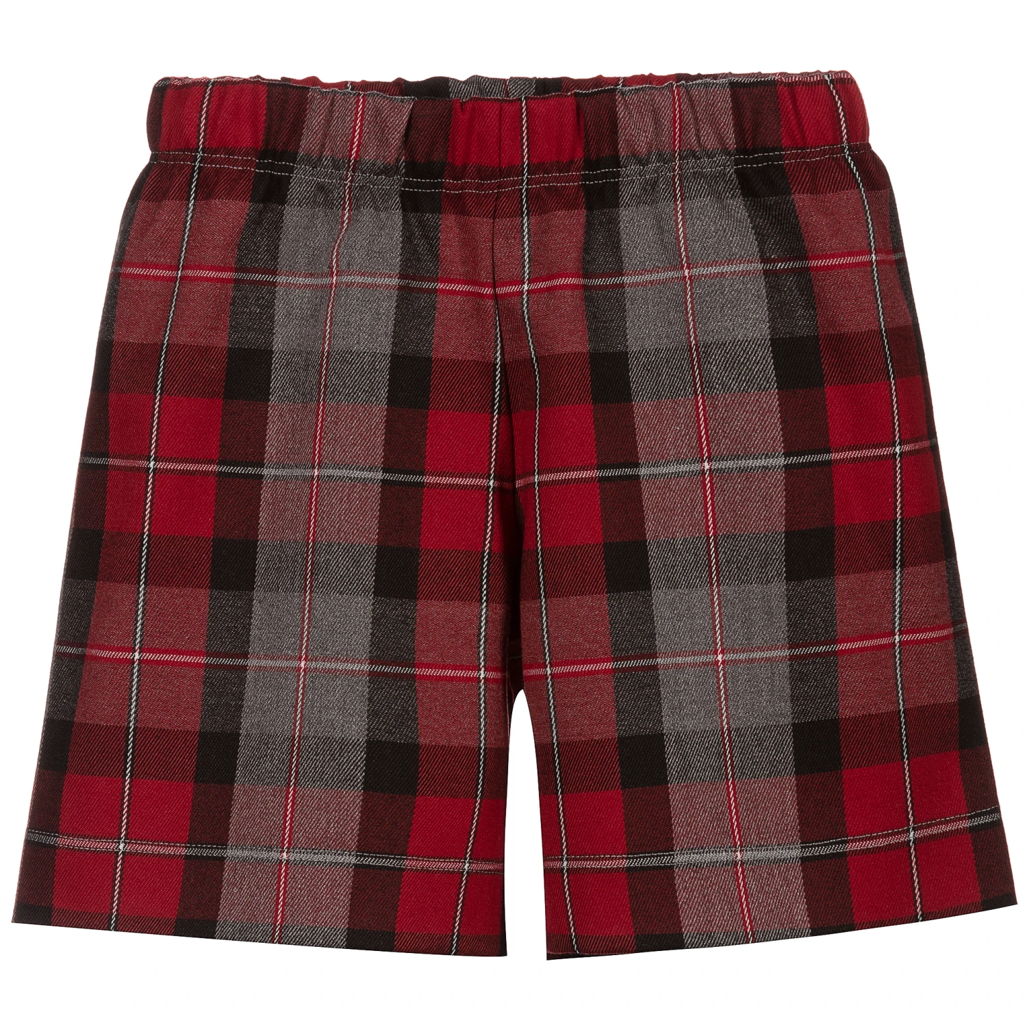 Piccola Ludo Girls Red & Grey Check Shorts 1 Piccola Ludo Girls Red & Grey Check Shorts