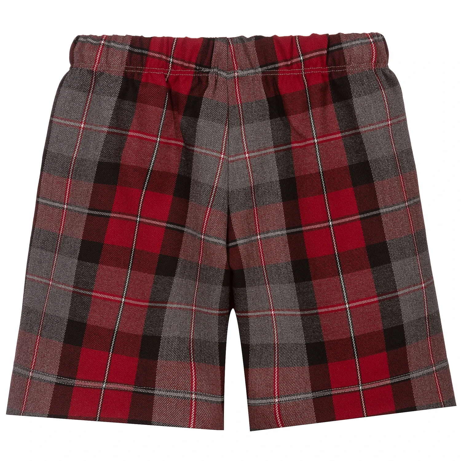 Piccola Ludo Girls Red & Grey Check Shorts 2 Piccola Ludo Girls Red & Grey Check Shorts - Image 2