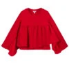 Piccola Ludo Girls Red Jersey Blouse
