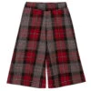 Piccola Ludo Red & Grey Check Culottes