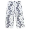 Piccola Ludo White & Blue Wide-Leg Trousers