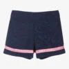 Piccola Speranza Girls Blue & Pink Trim Shorts