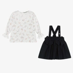 Piccola Speranza Girls Blue & White Cotton Bunny Skirt Set -Deals Whimsy Collection Store piccola speranza girls blue white cotton bunny skirt set 537497 d2a12ed8c1eb27e92411abfc21d97afc69e4ebda