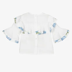 Piccola Speranza White & Blue Chiffon Blouse -Deals Whimsy Collection Store piccola speranza white blue chiffon blouse 432202 32f26307346266d1ca447c4fbc4cfb69e03ec0c5