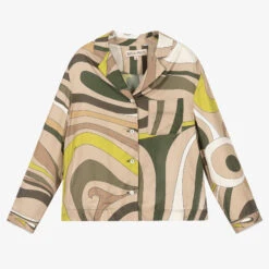 PUCCI Girls Beige Marmo Blouse