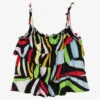 PUCCI Girls Black Marmo Print Top