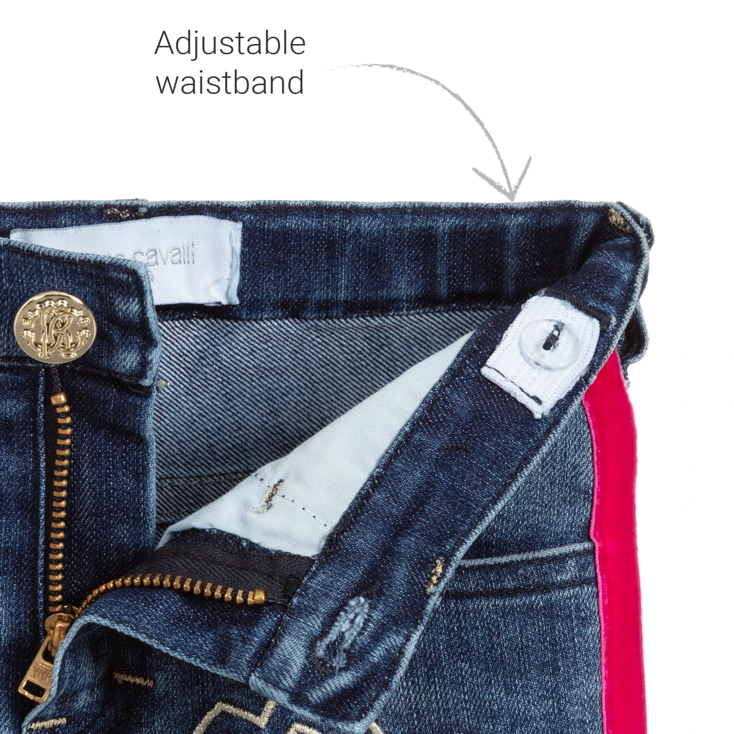 Roberto Cavalli Baby Girls Denim Jeans 3 Roberto Cavalli Baby Girls Denim Jeans - Image 3