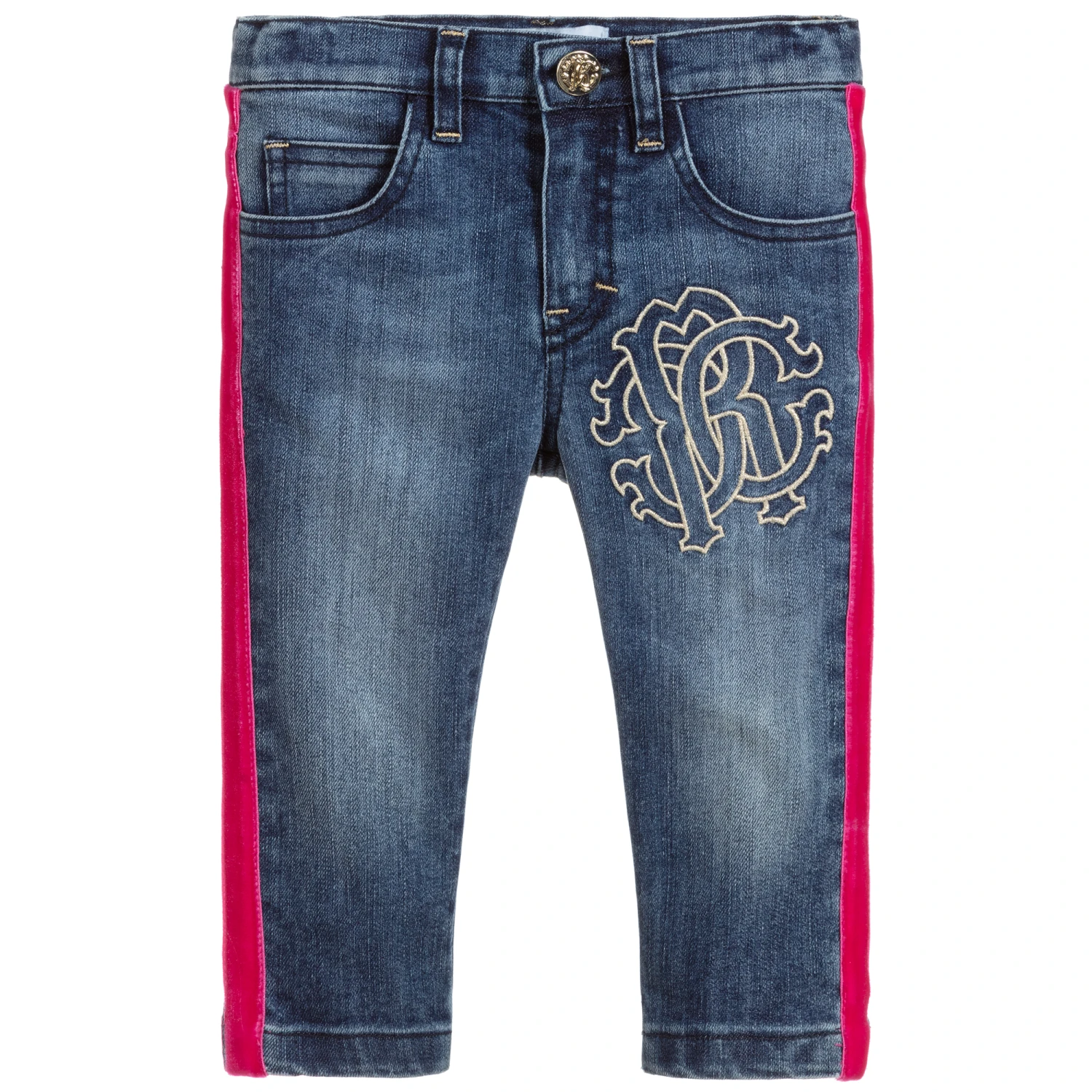 Roberto Cavalli Baby Girls Denim Jeans 1 Roberto Cavalli Baby Girls Denim Jeans