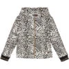 Roberto Cavalli Girls Black Leopard Zip-Up Top
