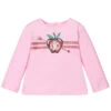 Roberto Cavalli Girls Pink Cotton Logo Top