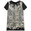 Roberto Cavalli Girls Silk Leopard Print Dress