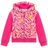 Roberto Cavalli Pink Cotton Hooded Zip-Up Top