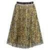 Roberto Cavalli Yellow Leopard Print Skirt