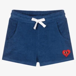 Rock Your Baby Girls Blue Happy Hearts Shorts
