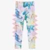 Rock Your Baby Girls Pink Cotton Dinosaur Parade Leggings