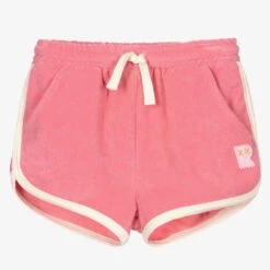 Rock Your Baby Pink Towelling Logo Shorts