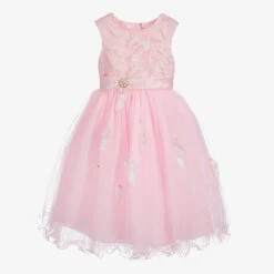Romano Girls Pink Tulle Dress Set