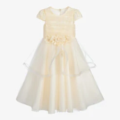 Romano Princess Ivory Tulle Dress & Bag