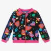 Rosalita Señoritas Girls Black Cotton Zip-Up Top